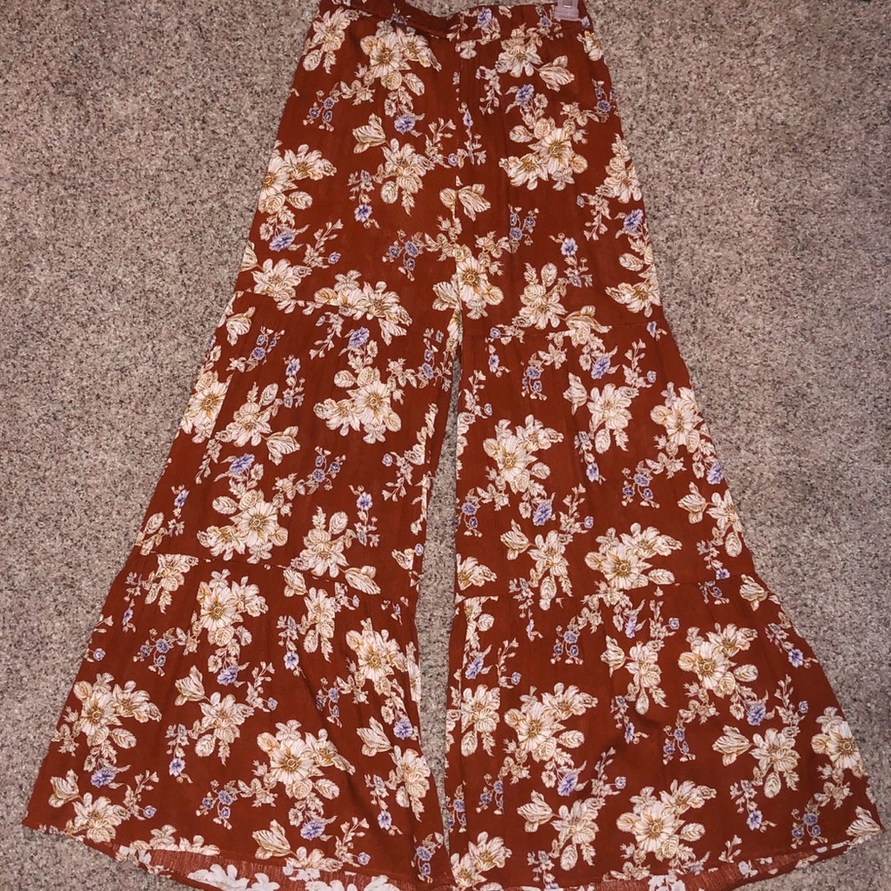 Flared floral Pants